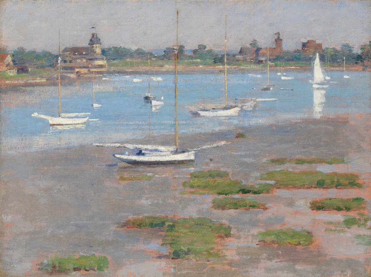 Marée basse, Riverside Yacht Club, 1894 - Theodore Robinson
