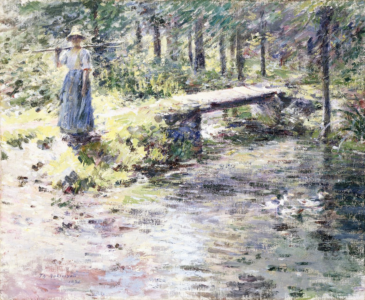 Le petit pont - Theodore Robinson