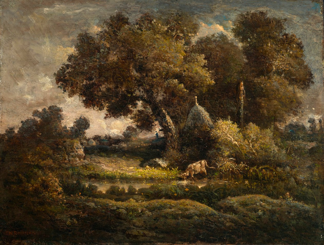 Paysage avec charbonnière - Theodore Rousseau