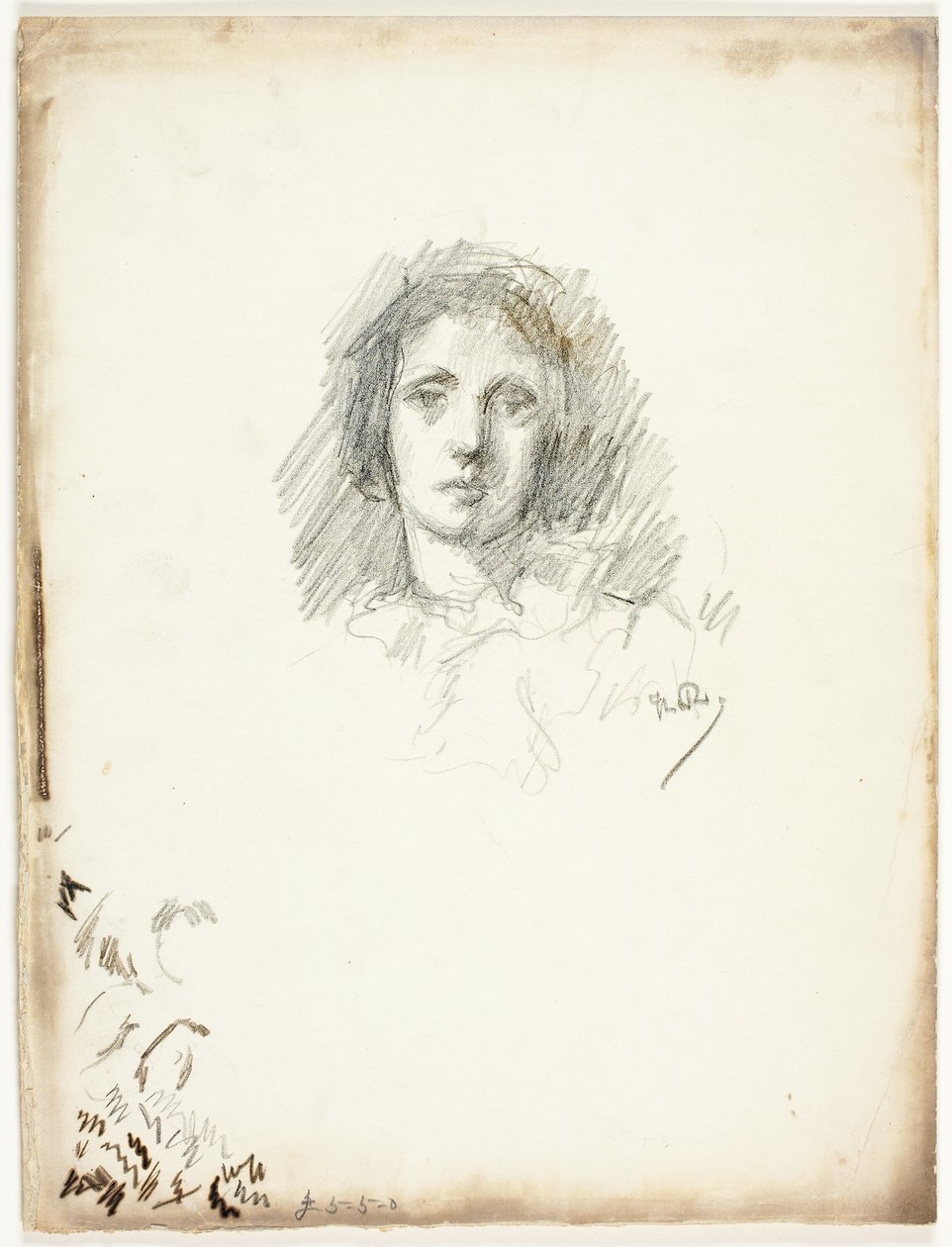 Tête de portrait - Theodore Roussel