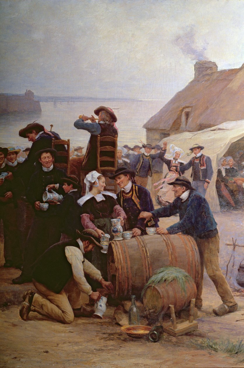 Le Pardon en Bretagne (détail) - Theophile Louis Deyrolle