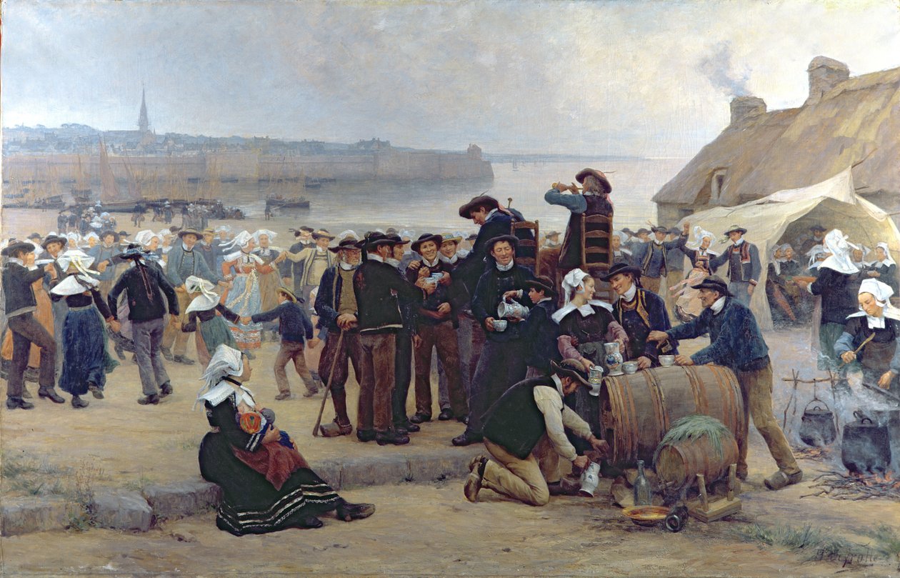 Le Pardon en Bretagne - Theophile Louis Deyrolle