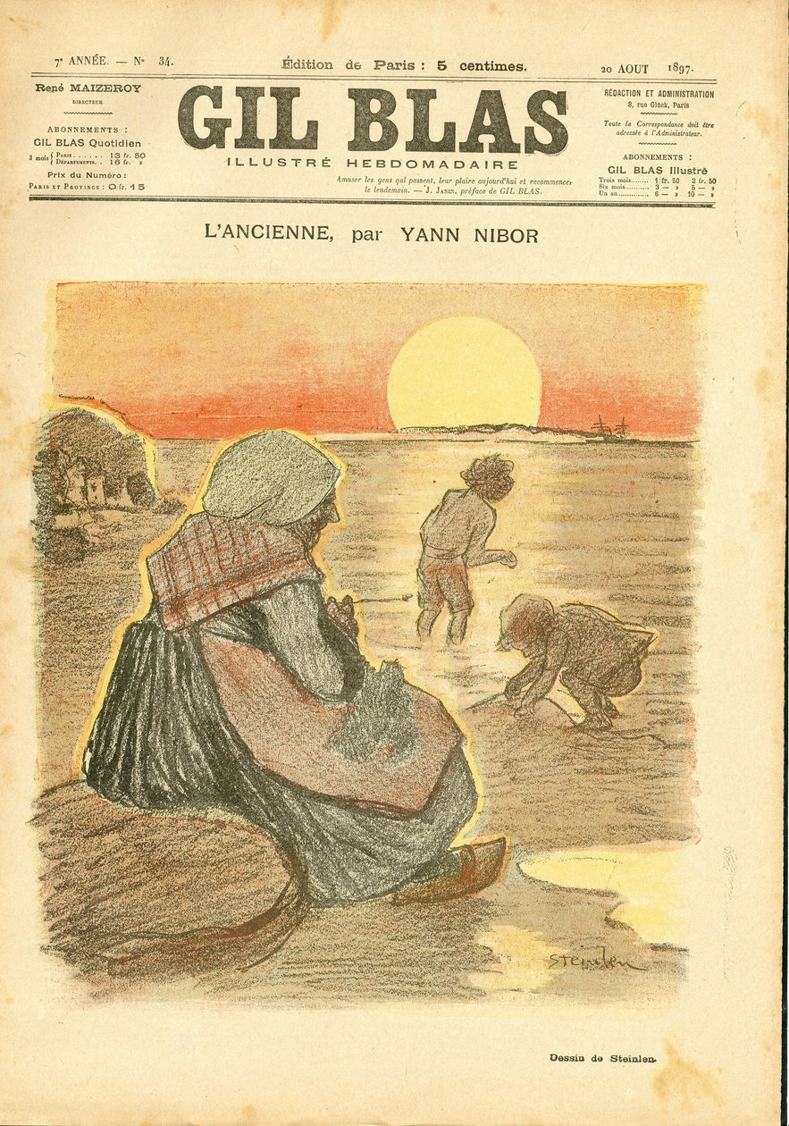 Couverture de « Gil Blas » - Théophile Alexandre Steinlen