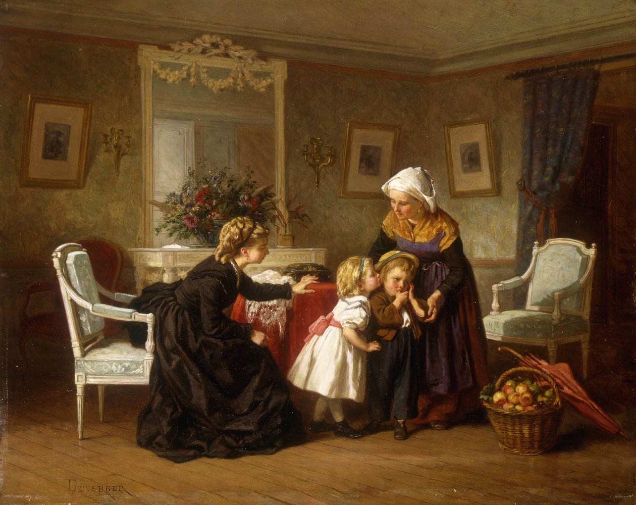 Le baiser - Theophile Emmanuel Duverger