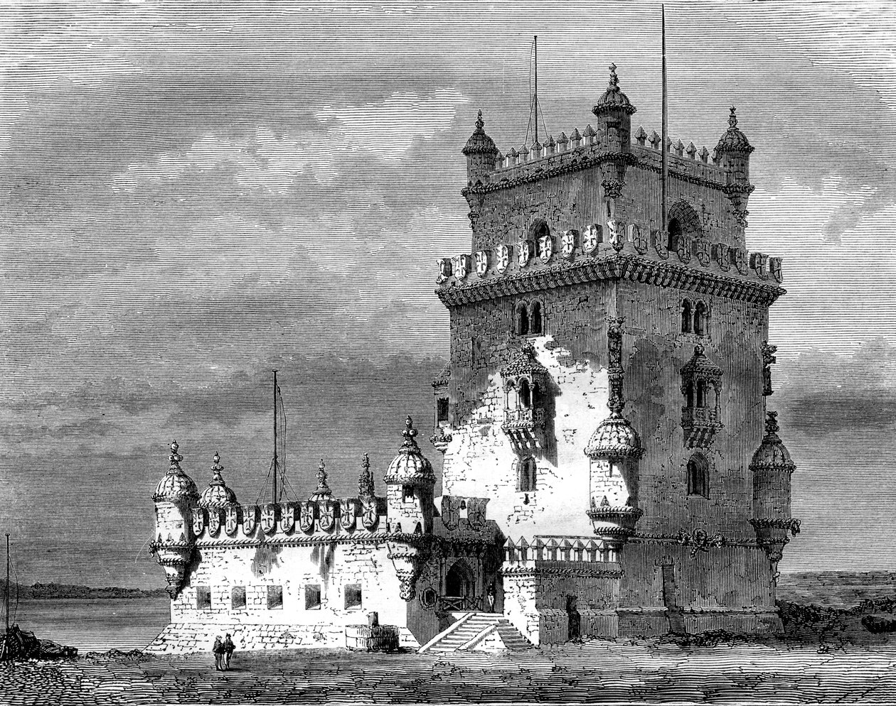 Tour de Belém, Lisbonne, Portugal, 19ème siècle - Therond