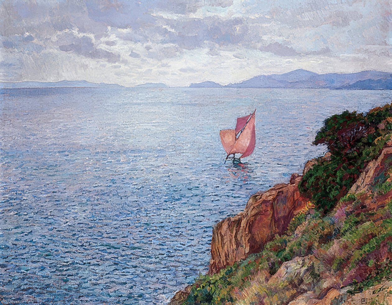 La Voile rouge - Théo van Rysselberghe