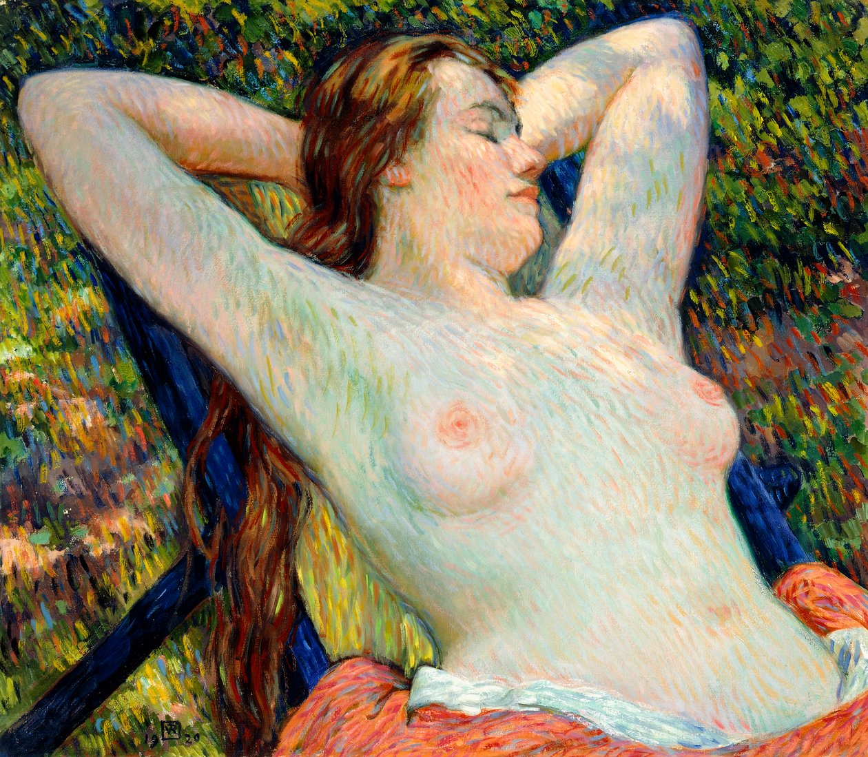 La sieste du modèle - Théo van Rysselberghe