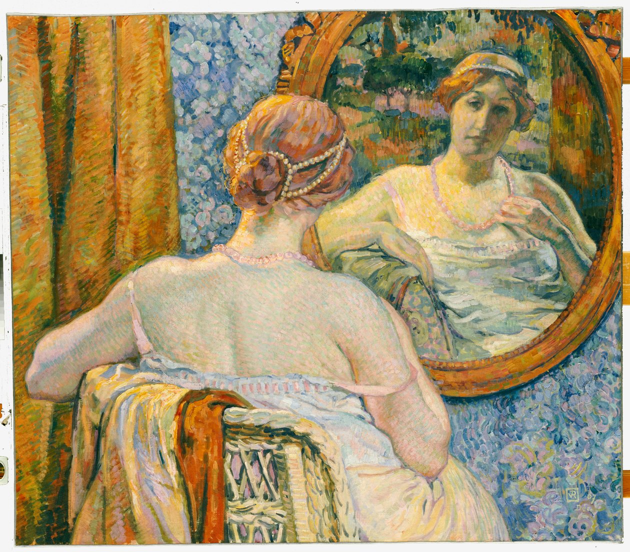 Femme dans un miroir, 1907 - Théo van Rysselberghe