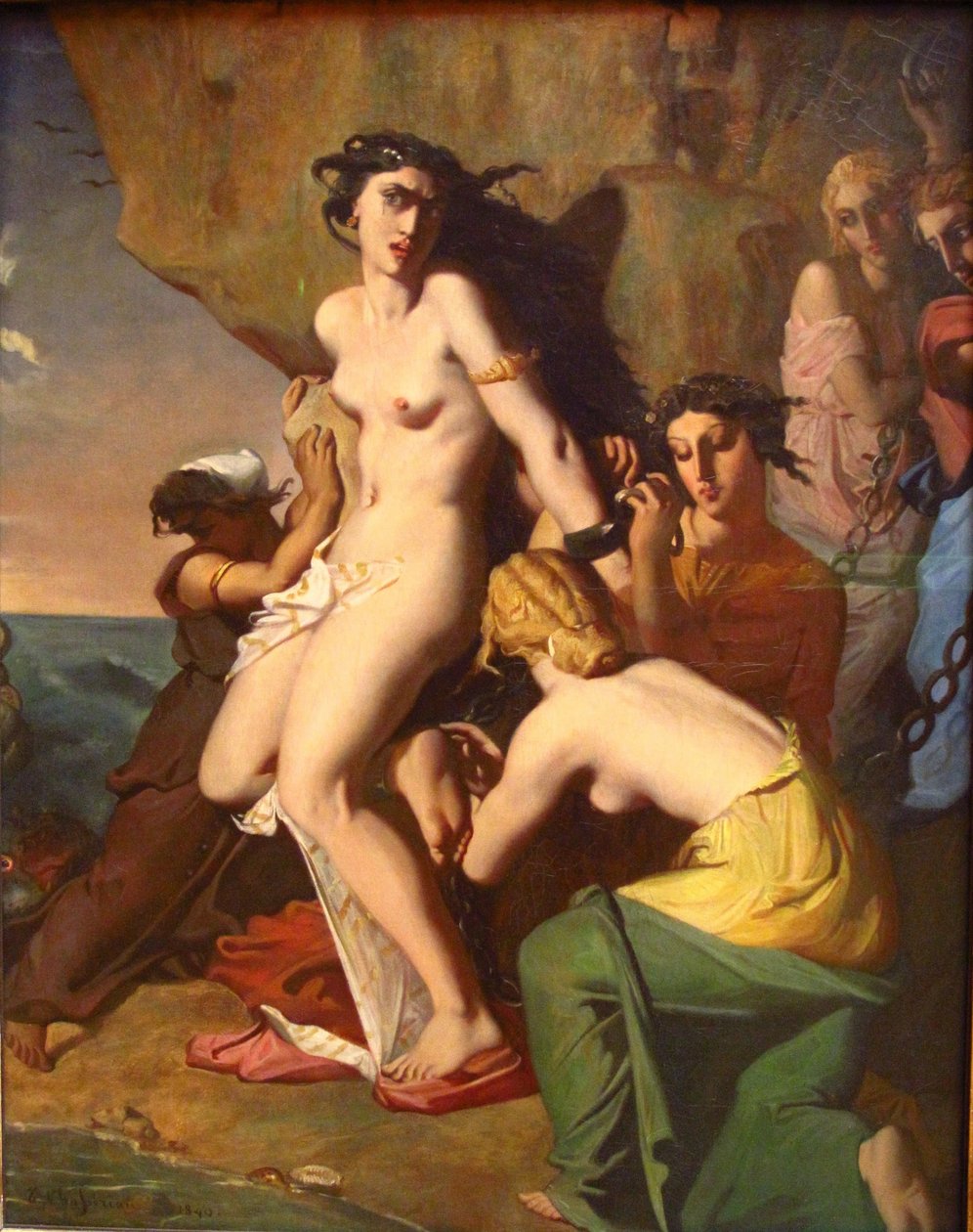 Andromède enchaînée au rocher par les Néréides - Théodore Chassériau