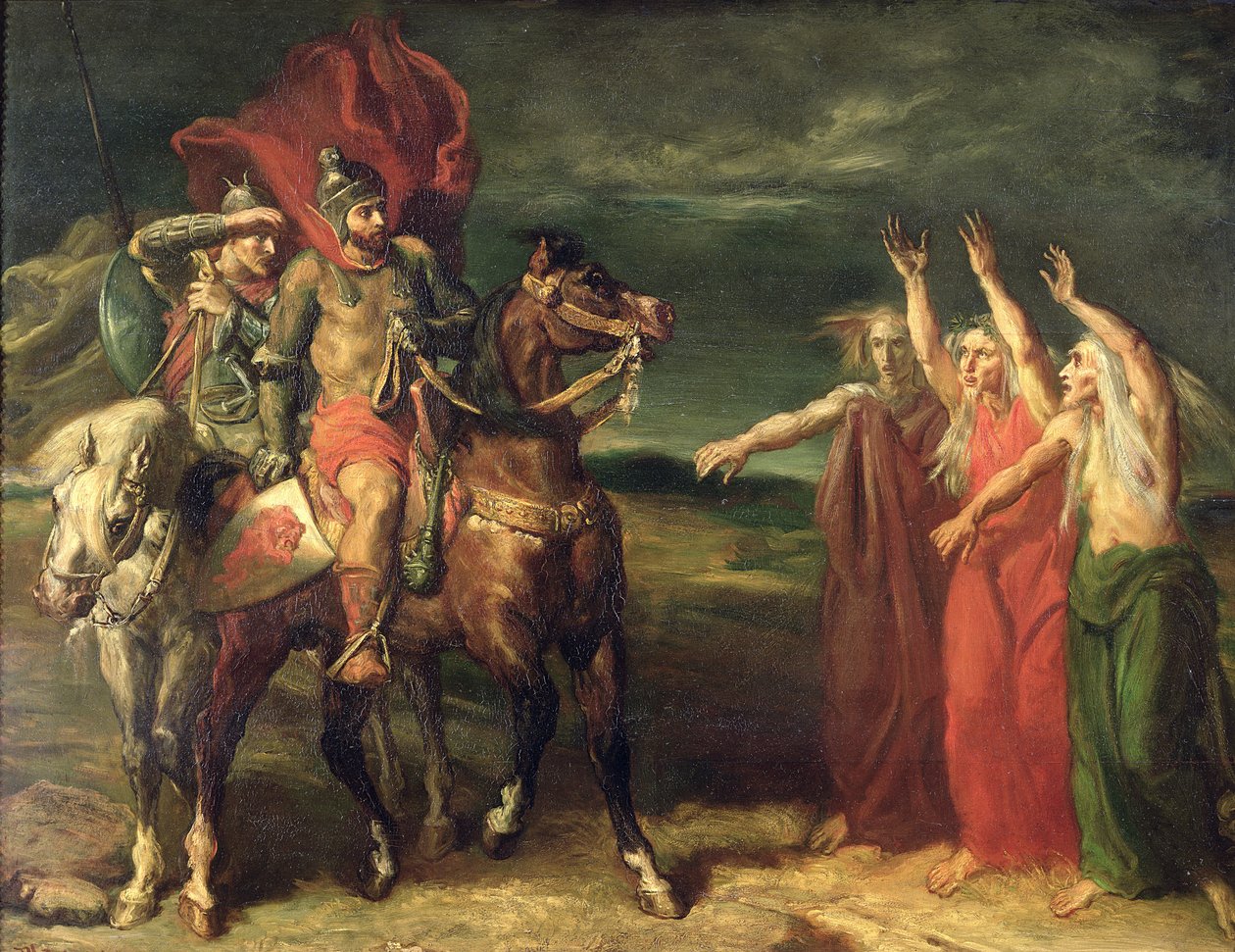 Macbeth et les trois sorcières, 1855 - Théodore Chassériau