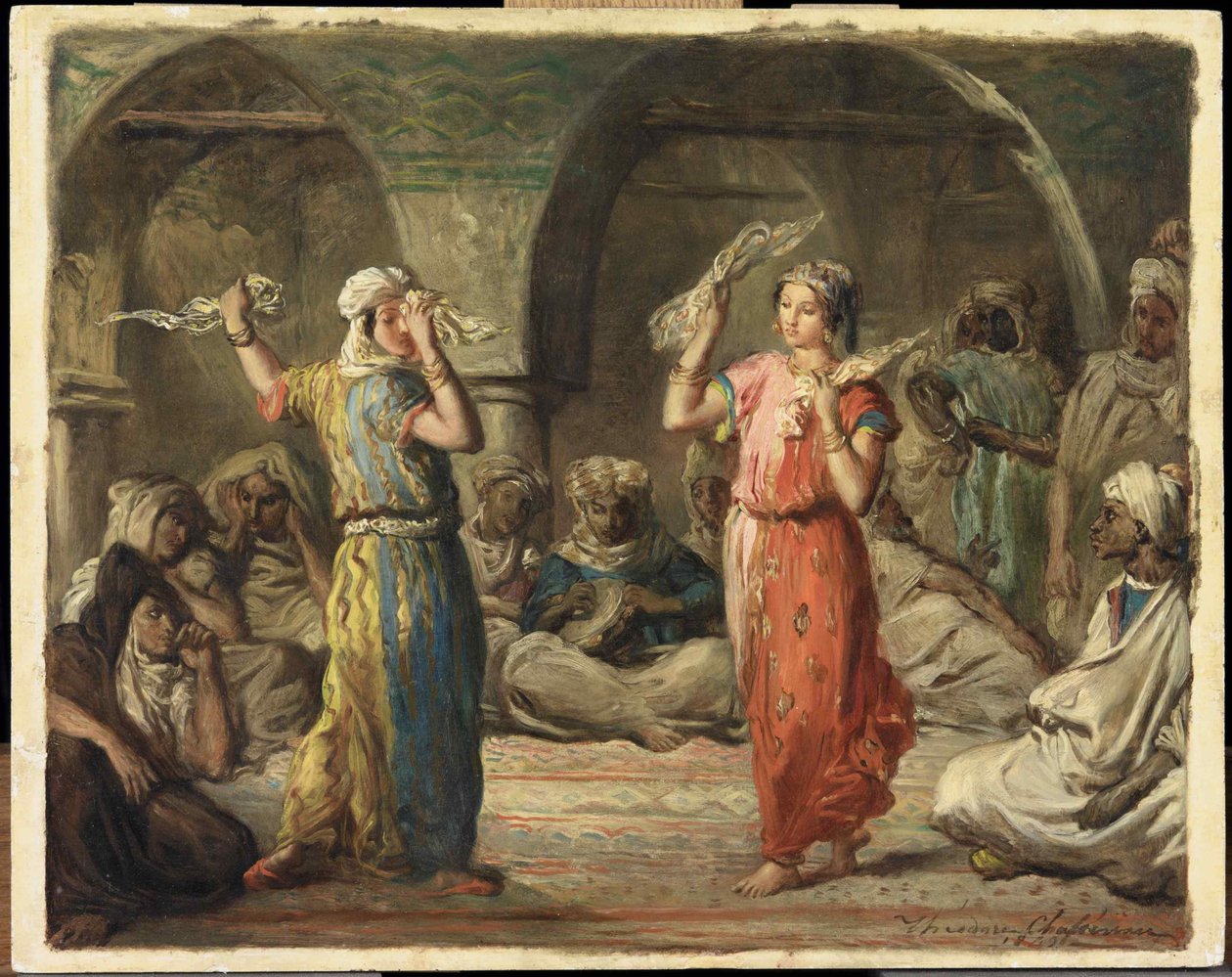 Danseurs algériens. La danse du mouchoir - Théodore Chassériau