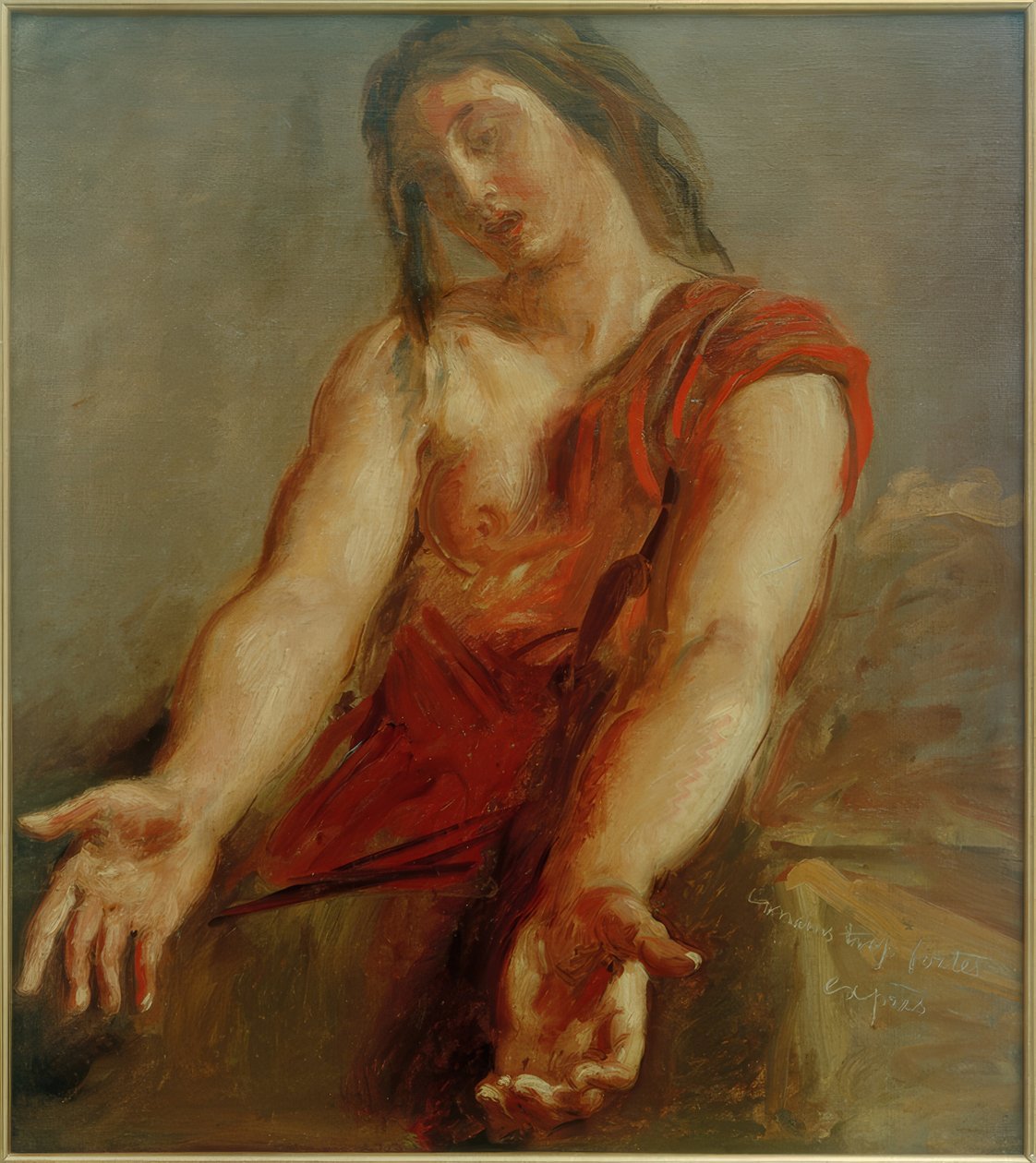 Femme implorante (Étude) - Théodore Chassériau