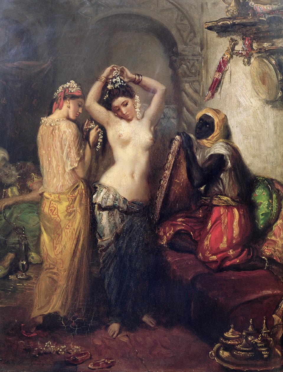 La toilette dans le sérail - Théodore Chassériau