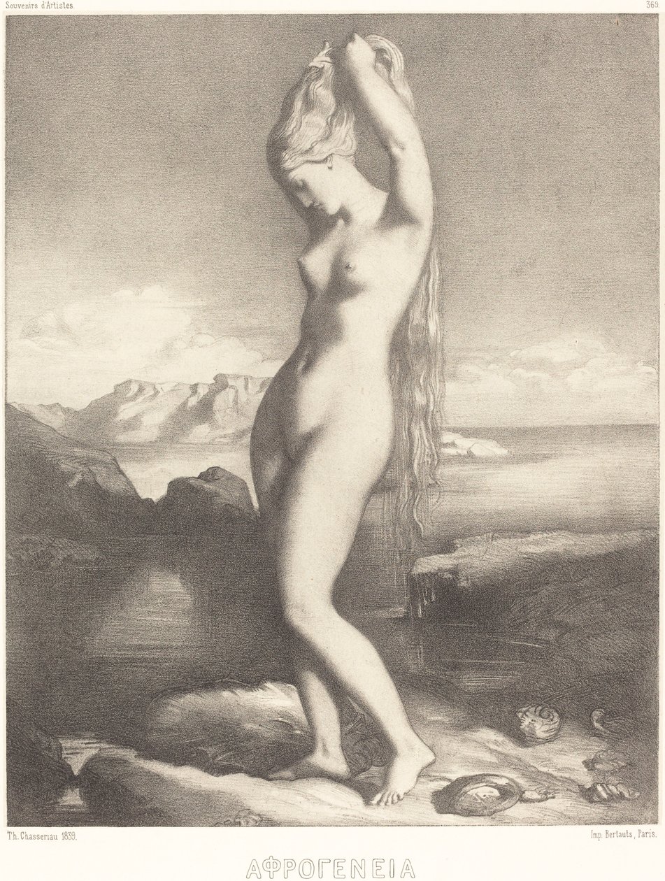 Vénus Anadyomène - Théodore Chassériau