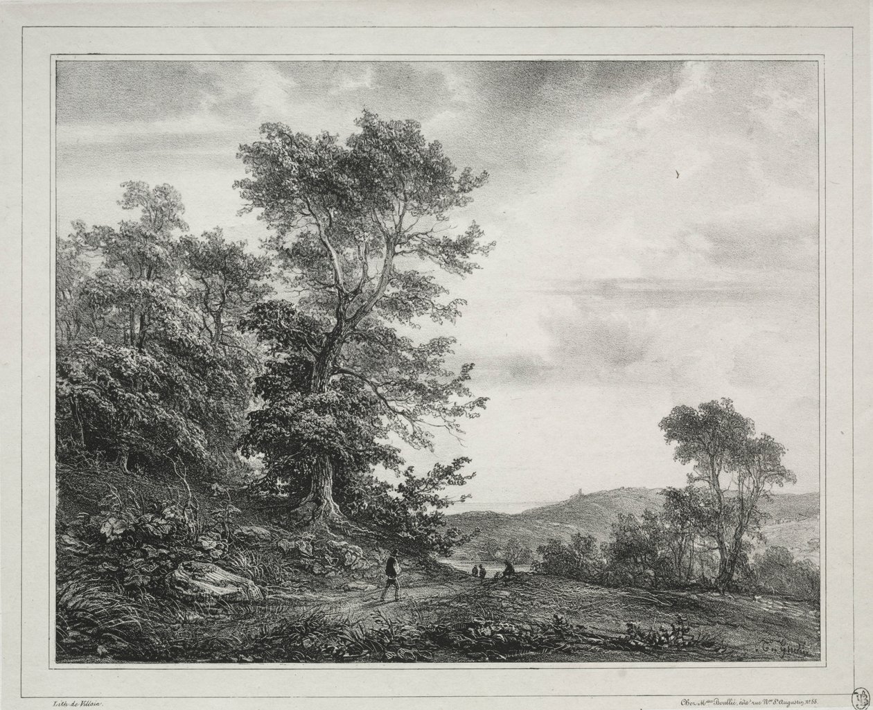 Paysage avec figures, 1817 - Jean Antoine Theodore Gudin