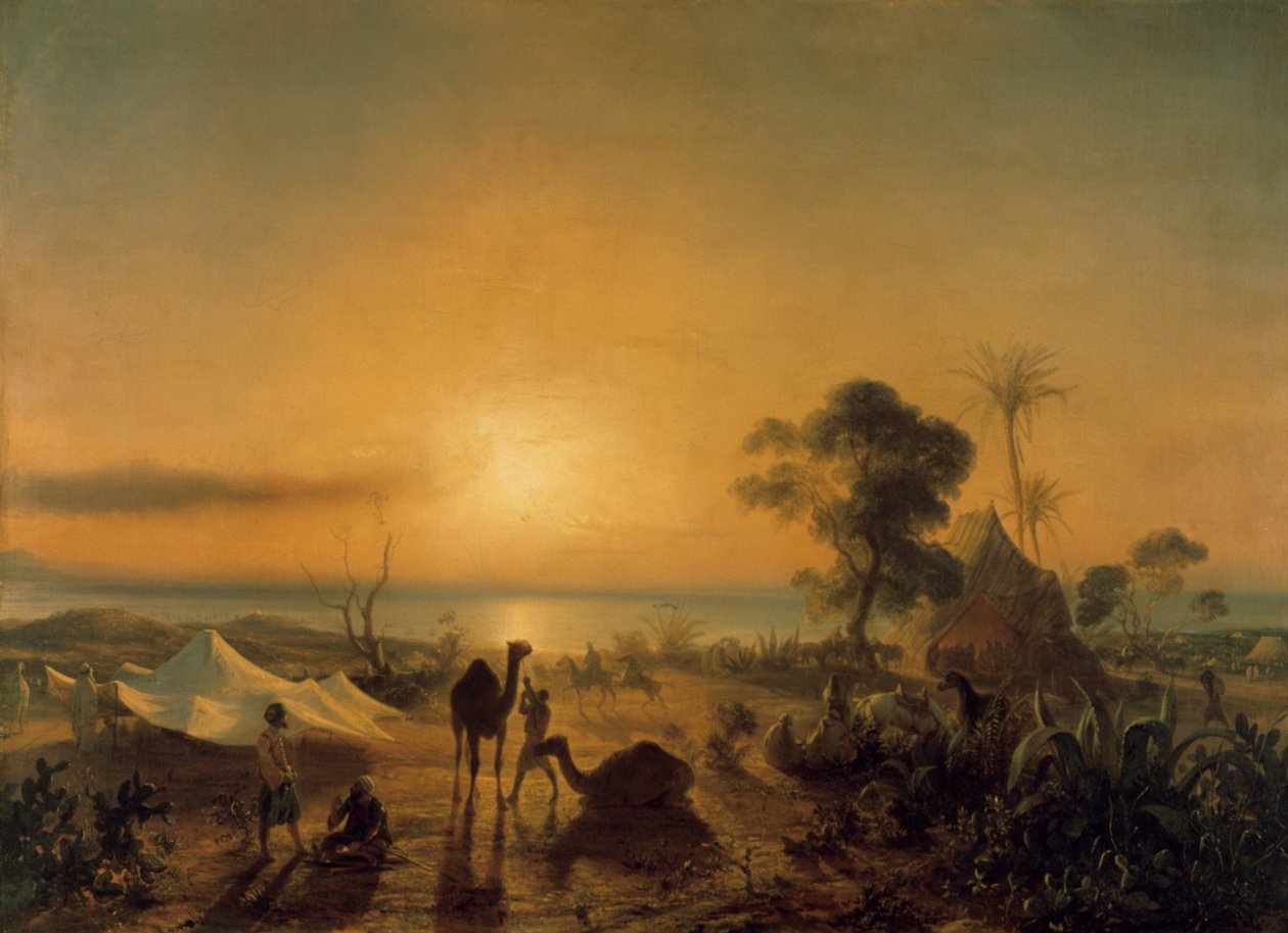 Le Camp à Staoueli - Jean Antoine Theodore Gudin