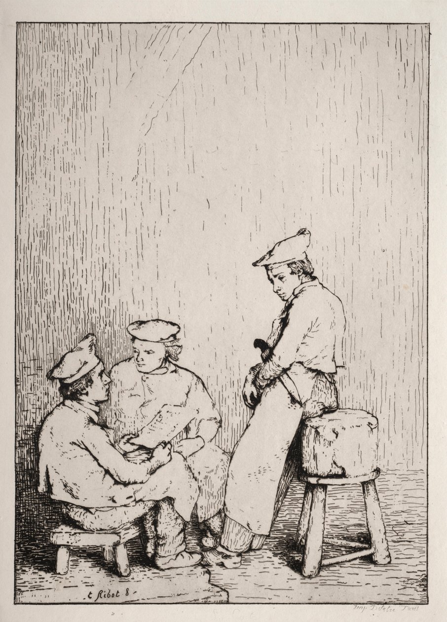 La Carte - Auguste Theodule Ribot