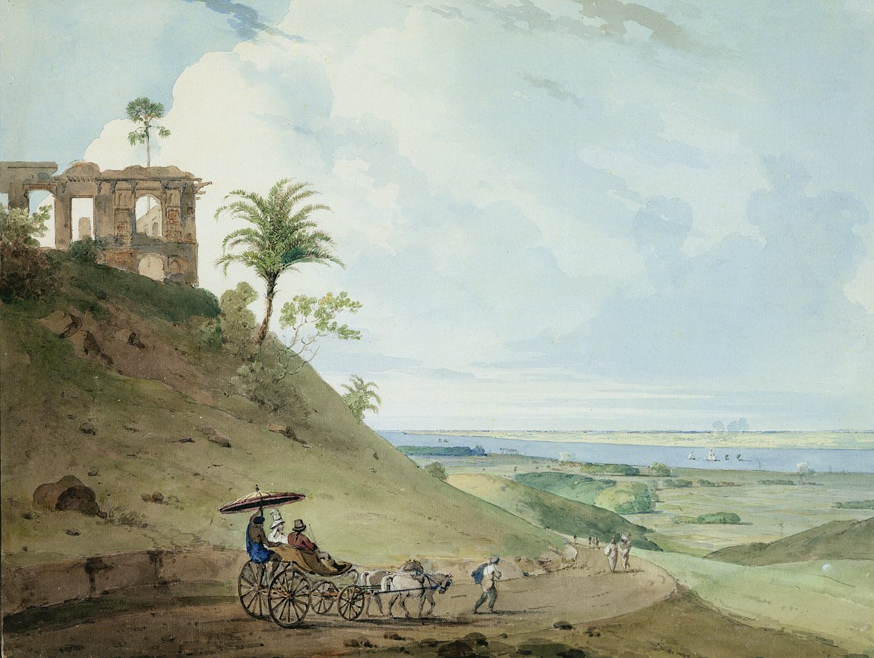Ruines sur Pir Pihar, près de Monghy, Bihar, 1790 - Thomas und William Daniell