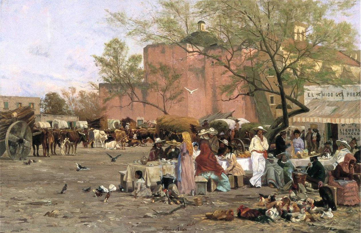 Place du marché, 1879 - Thomas Allen