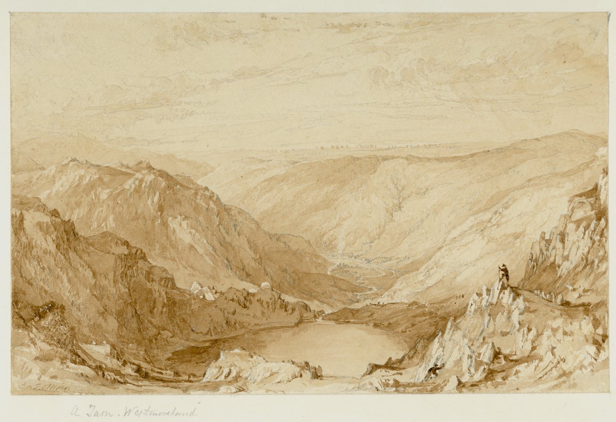 Un Tarn, Westmorland (Small Water Tarn de Nanbield, regardant vers Mardale) - Thomas Allom