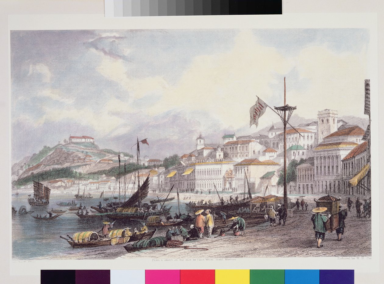 Pria Grande, Macao, c.1850 - Thomas Allom