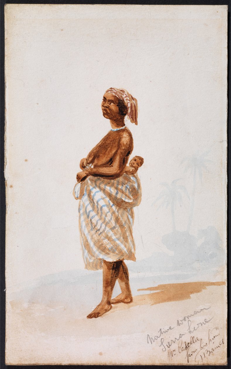 Femme indigène, Sierra Leone - Thomas Baines