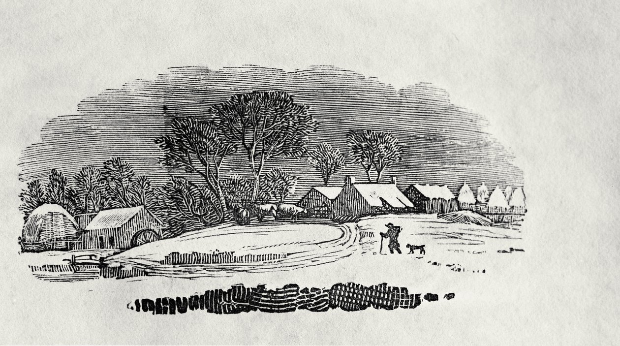 Cul-de-lampe, fin du 18ème ou début du 19ème siècle (gravure sur bois) - Thomas Bewick