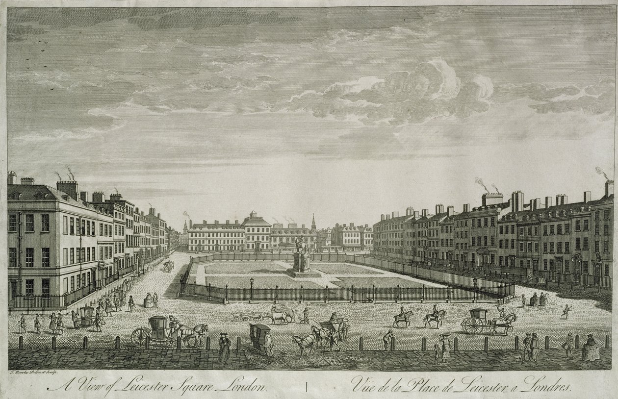 Vue de Leicester Square, 1753 - Thomas Bowles