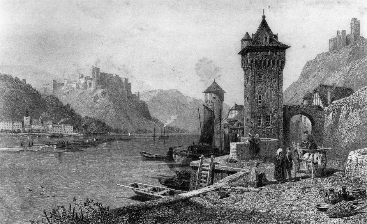 St. Goar, gravé par J. Outhwaite, imprimé par Cassell und Company - Thomas Charles Leeson Rowbotham
