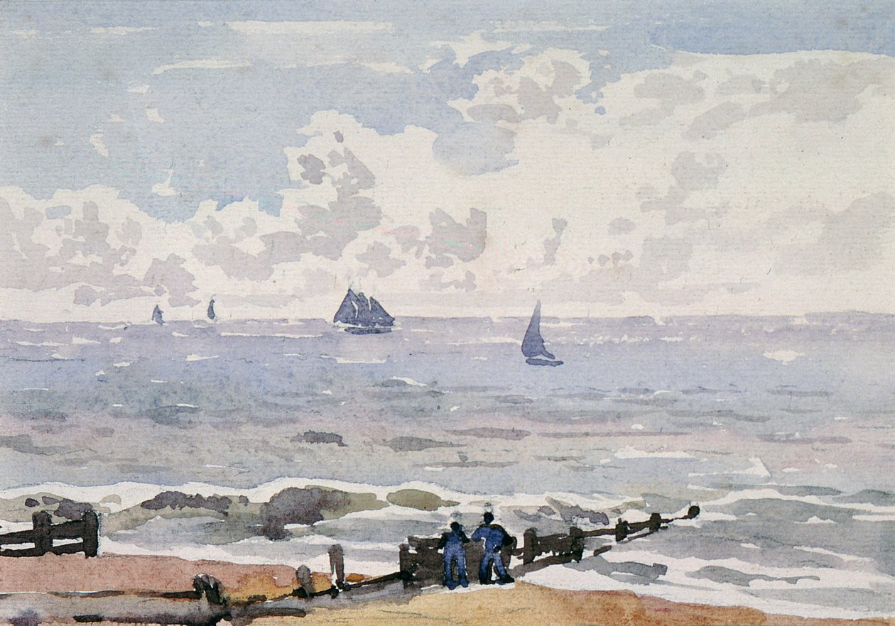 Paysage marin depuis la plage, Aldeburgh - Thomas Churchyard