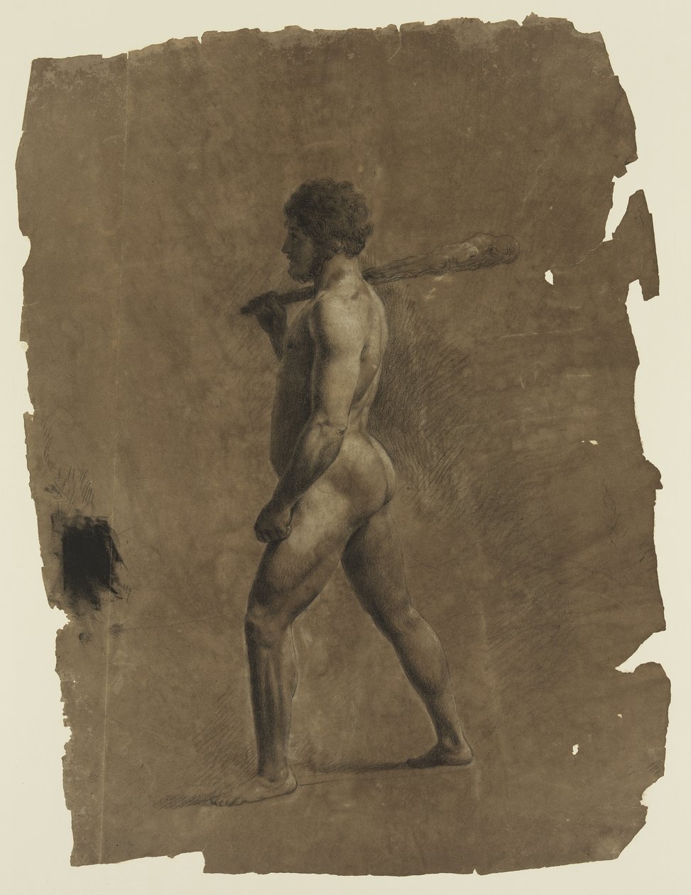 Figure masculine nue debout - Thomas Cole