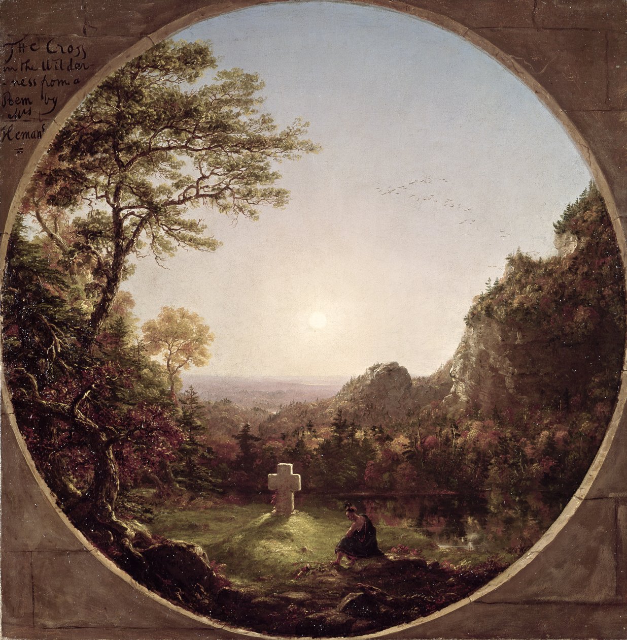 La croix solitaire, 1845 - Thomas Cole