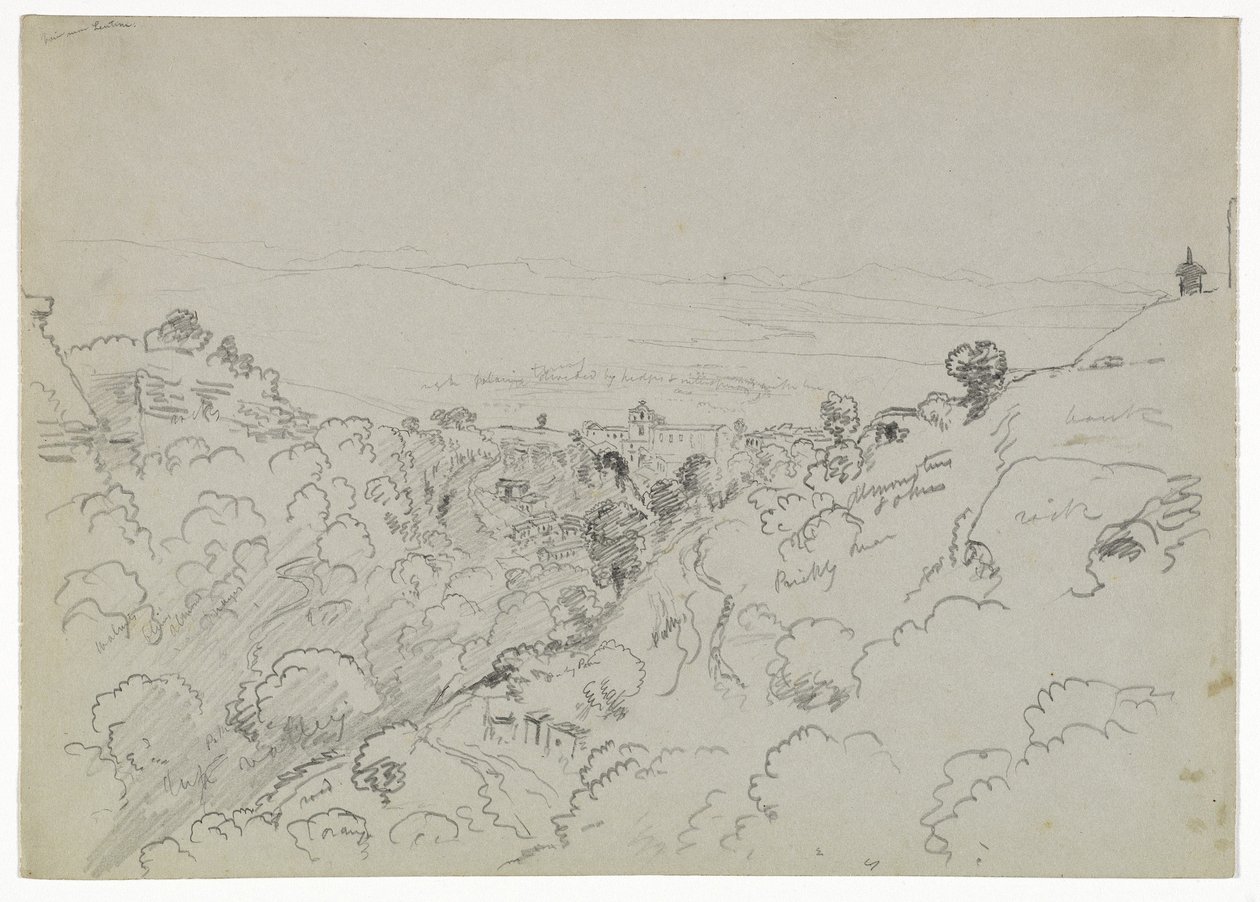 Vue près de Lentini, Sicile - Thomas Cole