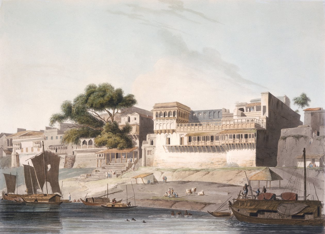 Partie de la ville de Patna, sur le fleuve Gange, planche 10 de la partie 1 de 
