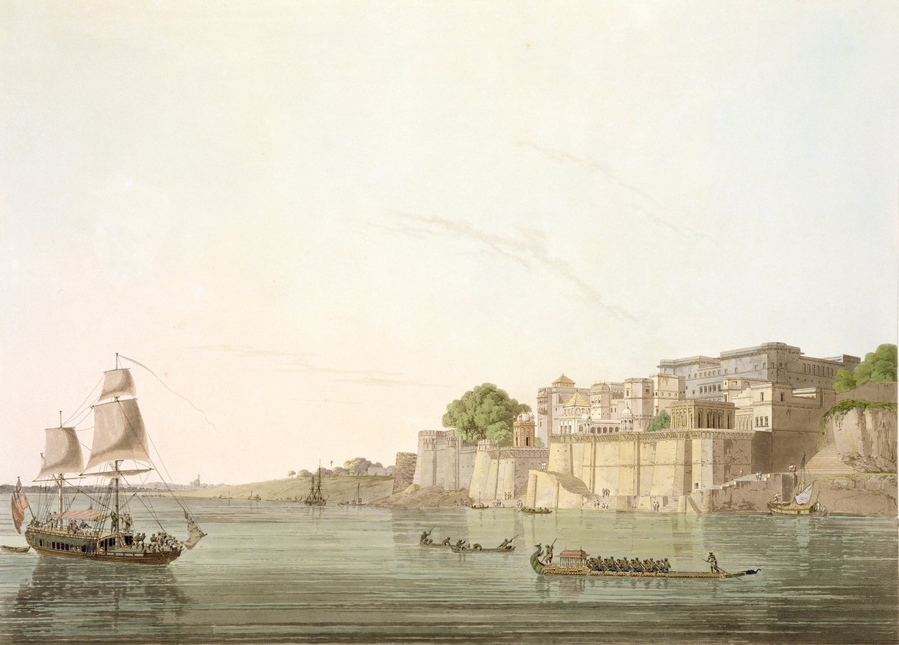 Ramnugur, près de Bénarès, sur le fleuve Gange, de 