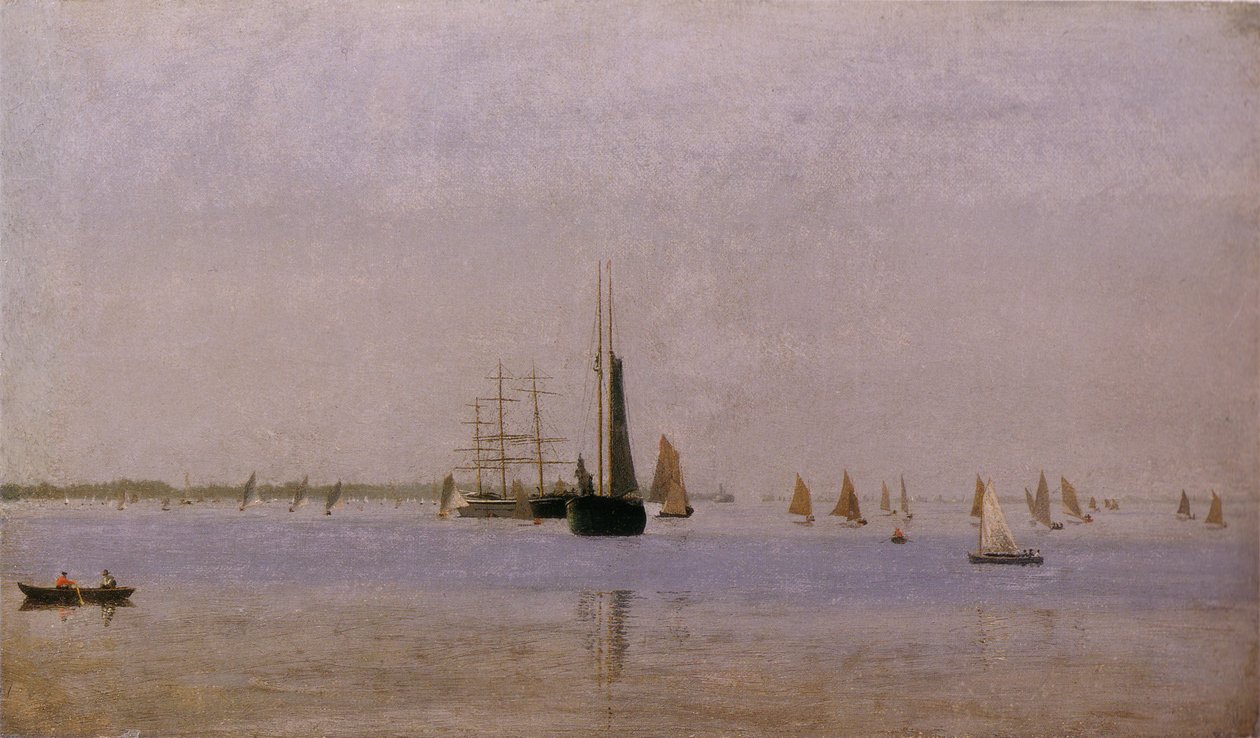 Navires et voiliers sur le Delaware - Thomas Eakins