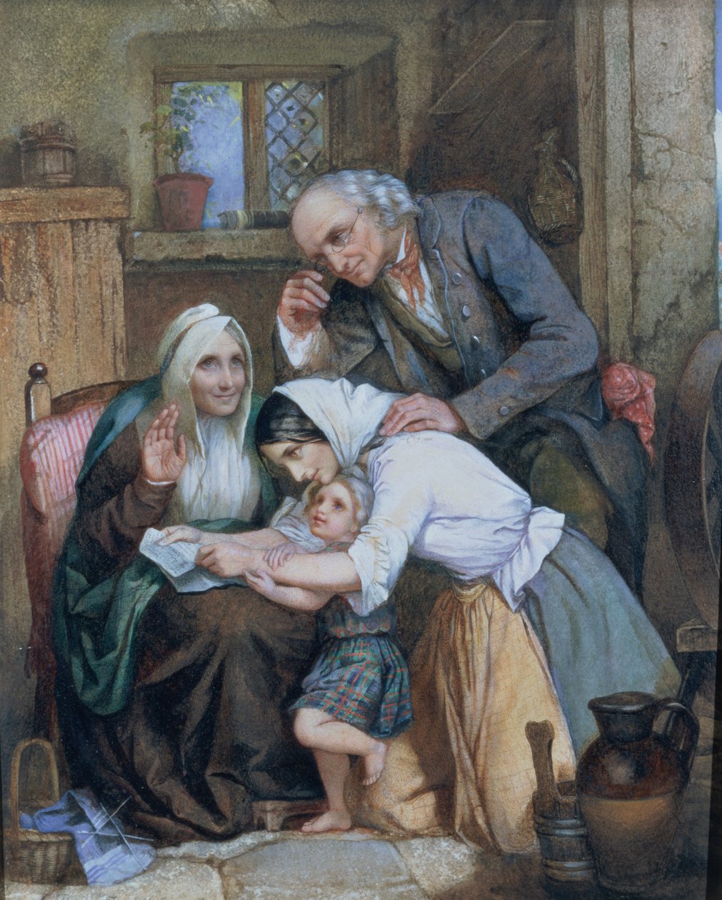 Bonne nouvelle, 1863 - Thomas Faed