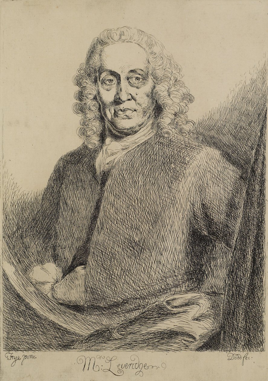 M. Leveridge, gravé par Daniel Dodd, vers 1770 - Thomas Frye