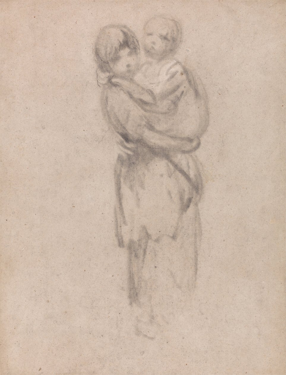 Une jeune fille tenant un enfant - Thomas Gainsborough