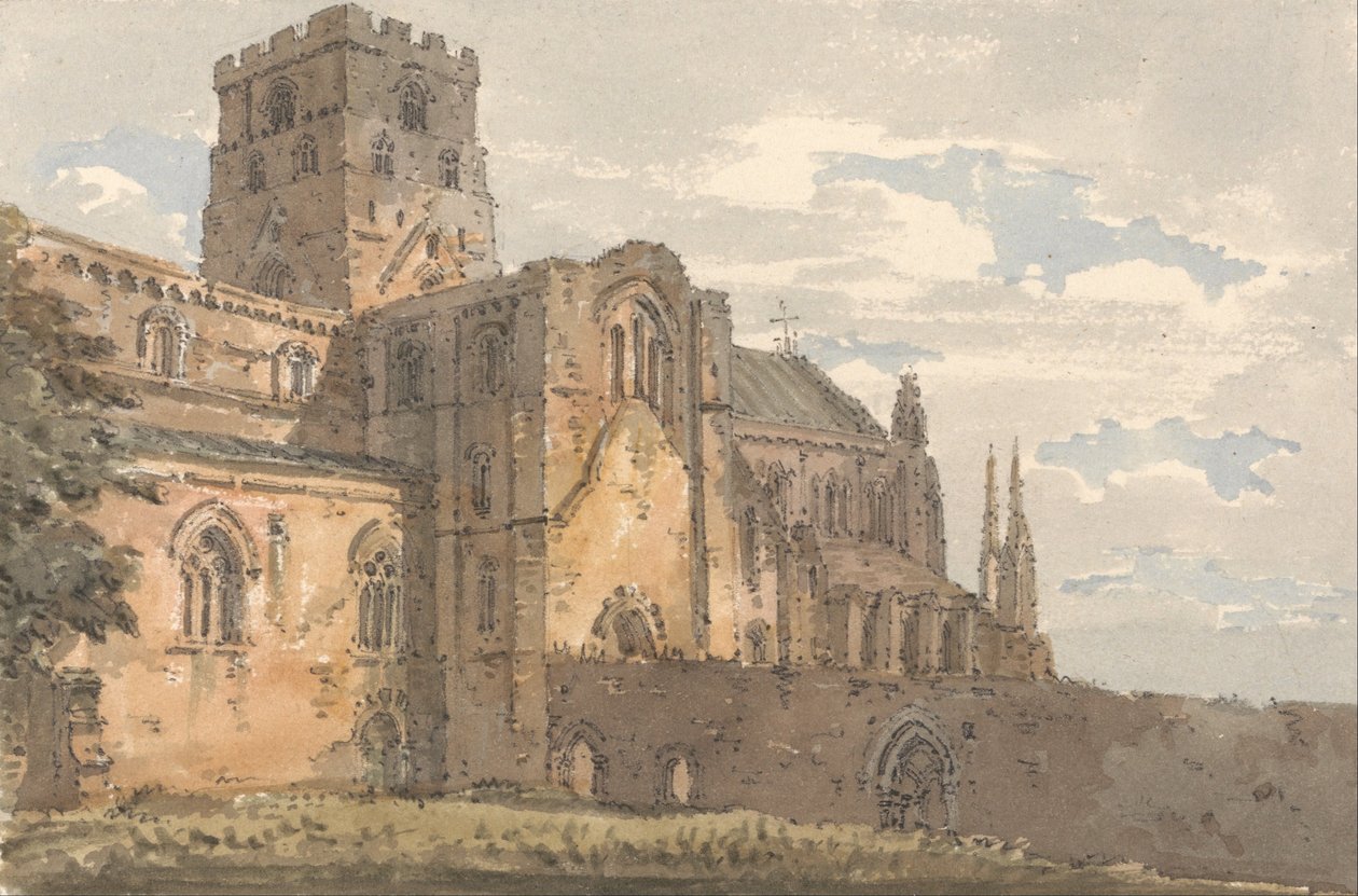 Cathédrale de Carlisle, Cumberland, vue du sud-ouest - Thomas Girtin