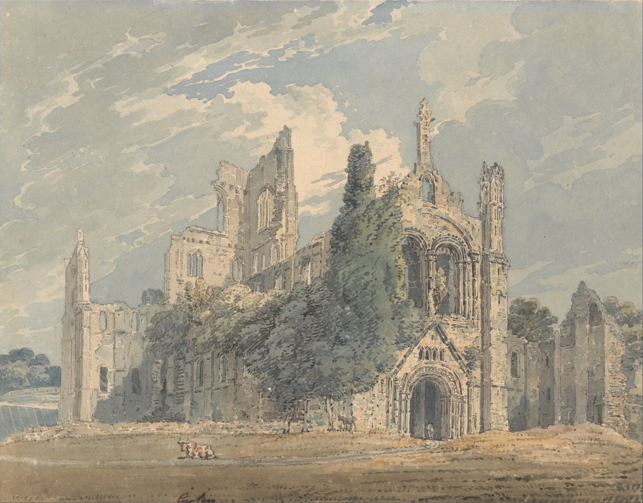 Abbaye de Kirkstall depuis le N.O. - Thomas Girtin