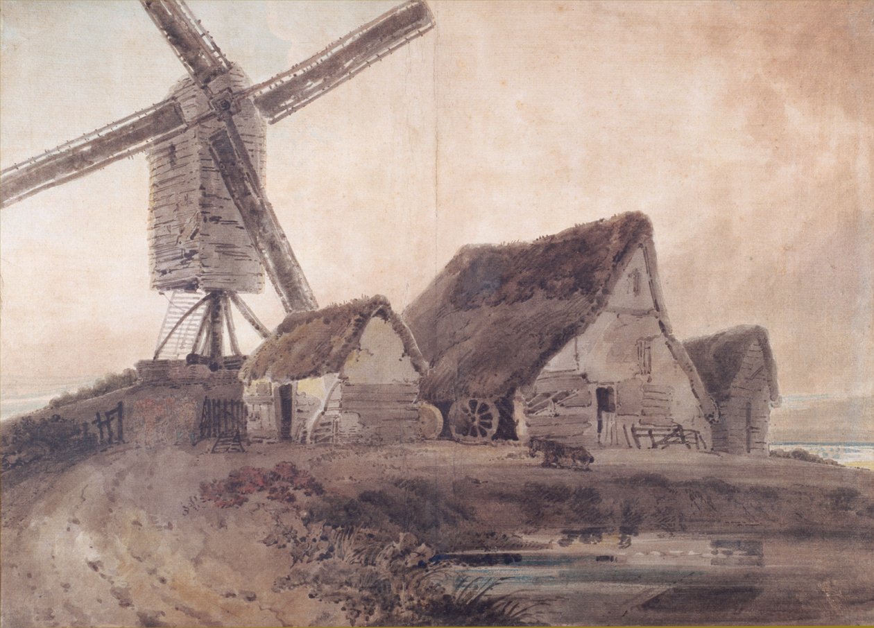 Le vieux moulin à Stanstead, Essex - Thomas Girtin