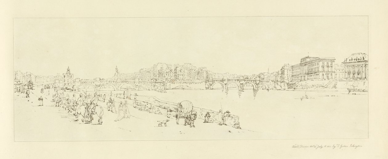 Vue du Pont Neuf, vers 1802 - Thomas Girtin