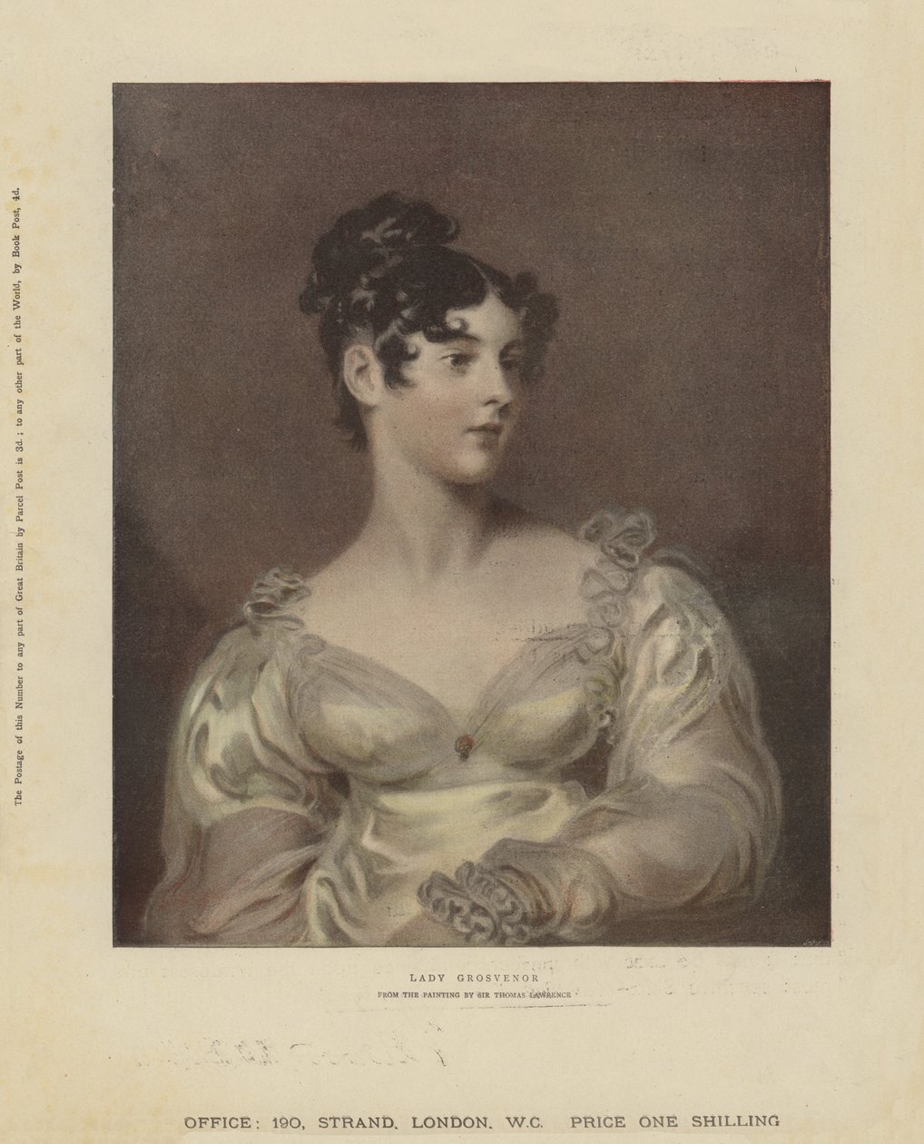 Lady Grosvenor (chromolithographie) - Thomas Lawrence