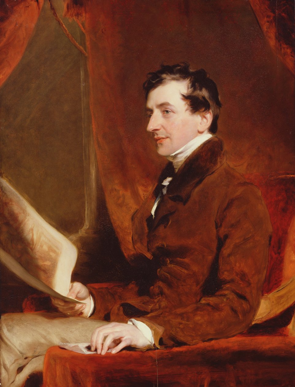 Portrait de Samuel Woodburn, c.1820 - Thomas Lawrence