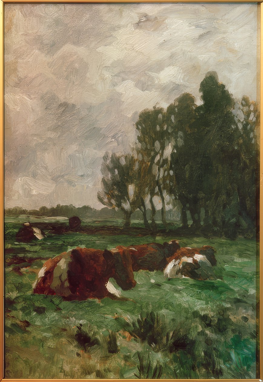 Vaches dans le pré - Thomas Ludwig Herbst