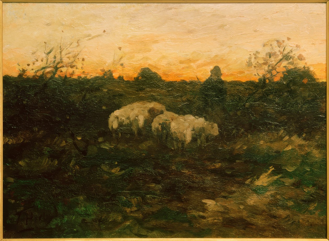 Berger avec troupeau - Thomas Ludwig Herbst