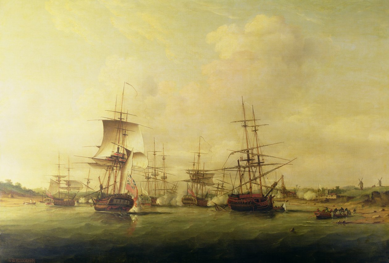Action au large des côtes de France, 13 mai 1779 - Thomas Luny