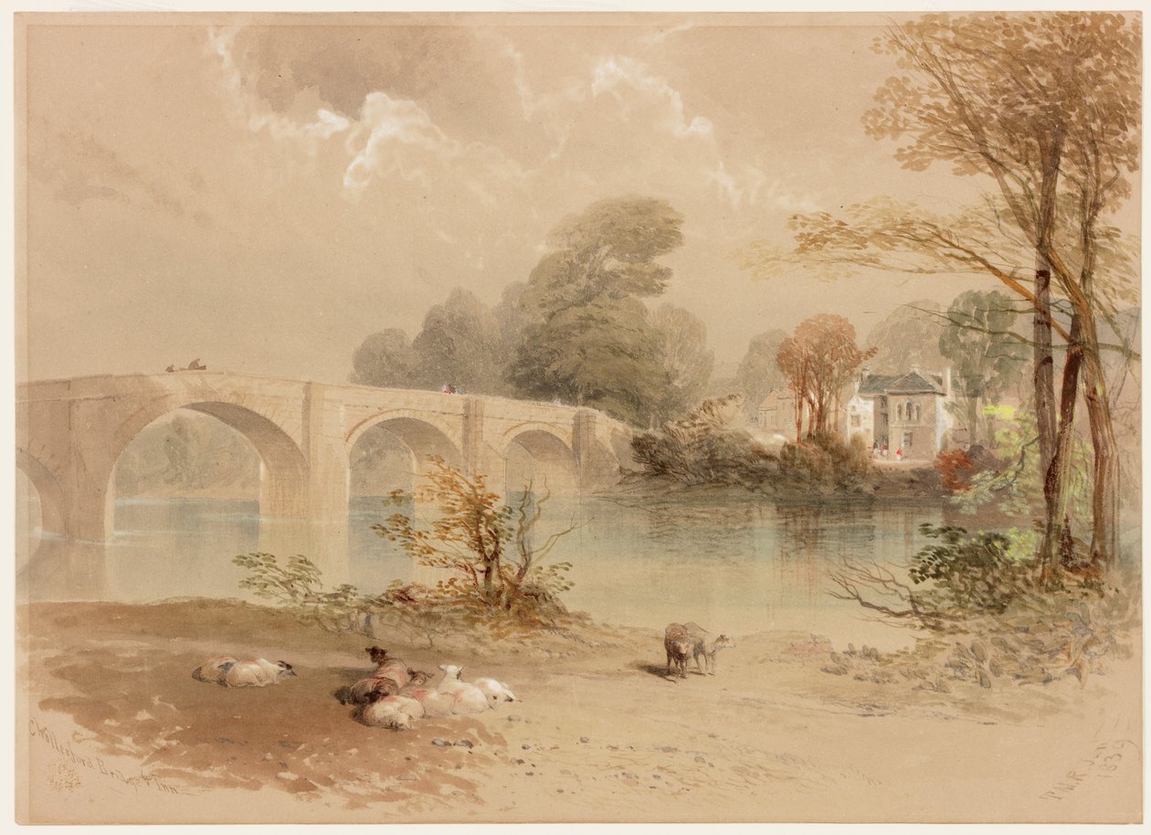 Pont et auberge de Chollerford - Thomas Miles II Richardson