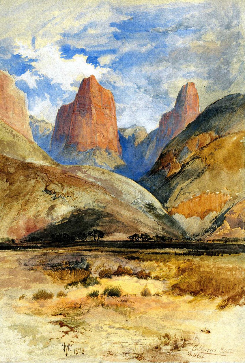 Butte de Colburn, Sud Utah, 1873 - Thomas Moran